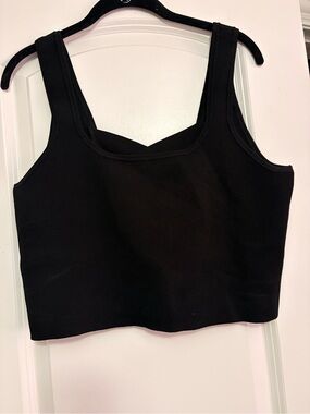 Express Black Crop Tank Top